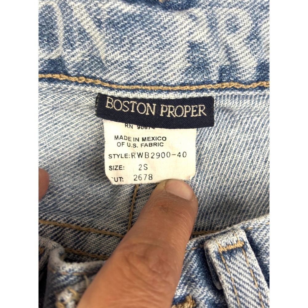 Boston Proper Jeans Womens 2S Bootcut Light Wash NWT Stretch Denim Y2K - Picture 3 of 12